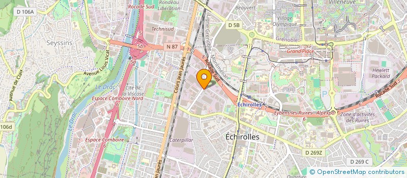 localisation de l'entreprise AG 38 EXPERTS & ASSOCIES à GRENOBLE