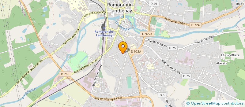 localisation de l'entreprise AG 41  ROMORANTIN-LANTHENAY