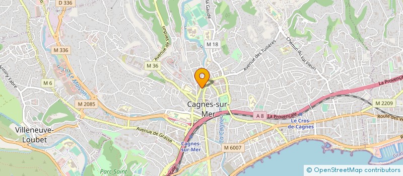 localisation de l'entreprise AG à CAGNES-SUR-MER