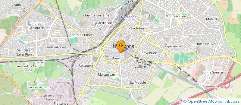 localisation de l'entreprise AG ASSOCIES à NARBONNE