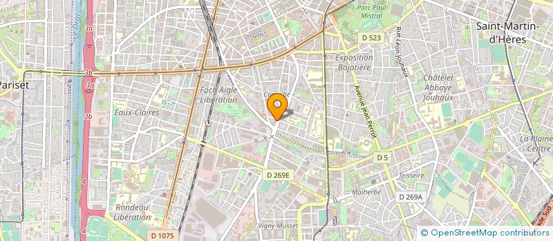 localisation de l'entreprise AG ASSURANCES à GRENOBLE