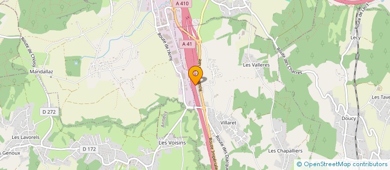 localisation de l'entreprise AG AUTOMOBILE à ALLONZIER-LA-CAILLE