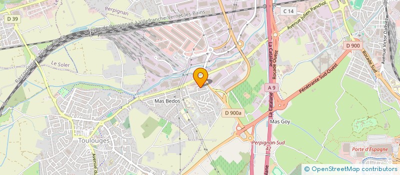 localisation de l'entreprise AG AUTOMOBILES  PERPIGNAN