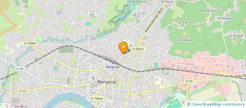 localisation de l'entreprise AG AUTOMOBILES à BERGERAC