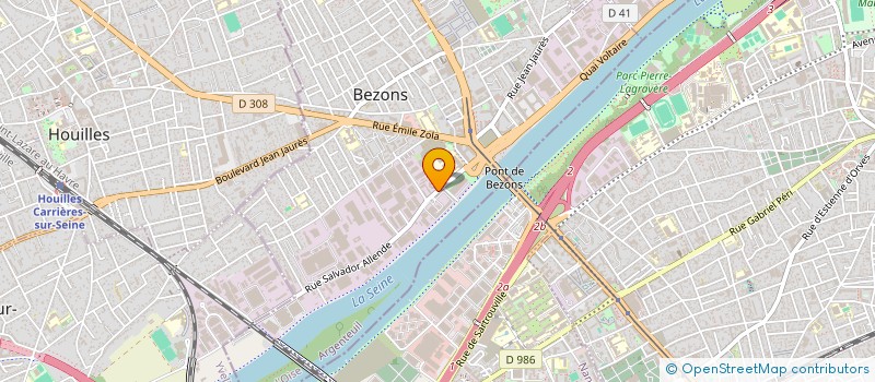 localisation de l'entreprise AG BAT à BEZONS