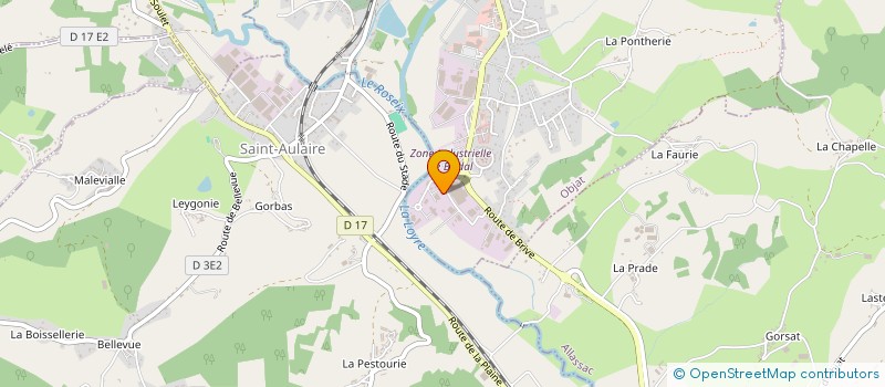 localisation de l'entreprise AG BAT à OBJAT