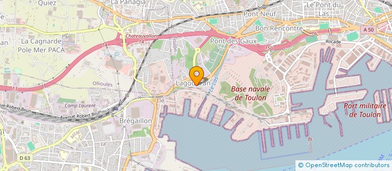 localisation de l'entreprise AG BAT  TOULON