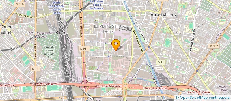 localisation de l'entreprise AG BAT  AUBERVILLIERS