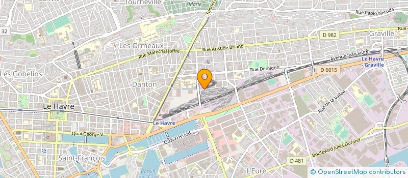 localisation de l'entreprise AG BATI PRO à LE HAVRE