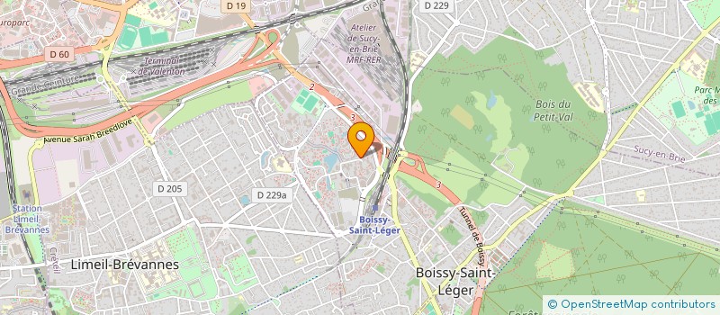 localisation de l'entreprise AG BATIMENT ET DECORATION à BOISSY-SAINT-LEGER