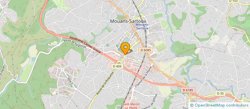 localisation de l'entreprise AG BETON CONCEPT  MOUANS-SARTOUX
