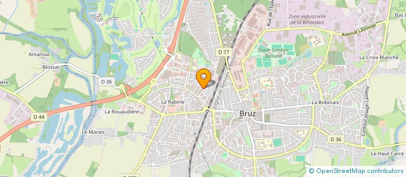 localisation de l'entreprise AG BOX  BRUZ
