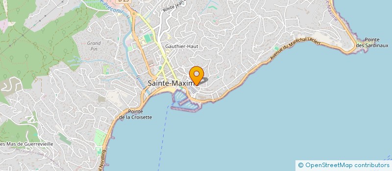 localisation de l'entreprise AG BUSINESS à SAINTE MAXIME