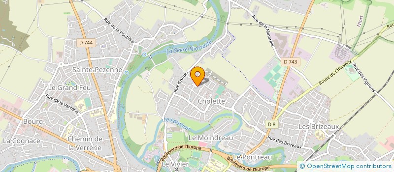 localisation de l'entreprise AG-CAP - AMELIORATION ET GESTION DES COMPETENCES ET DES ACQUIS PROFESSIONNELS  NIORT