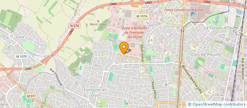 localisation de l'entreprise AG CARS  FONTAINE-LES-DIJON