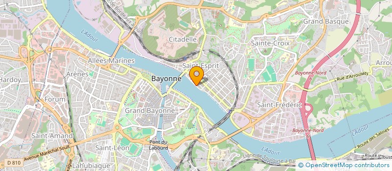 localisation de l'entreprise AG-CARTO à BAYONNE