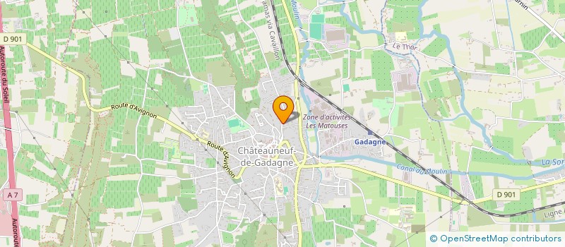 localisation de l'entreprise AG CERAM  CHATEAUNEUF-DE-GADAGNE