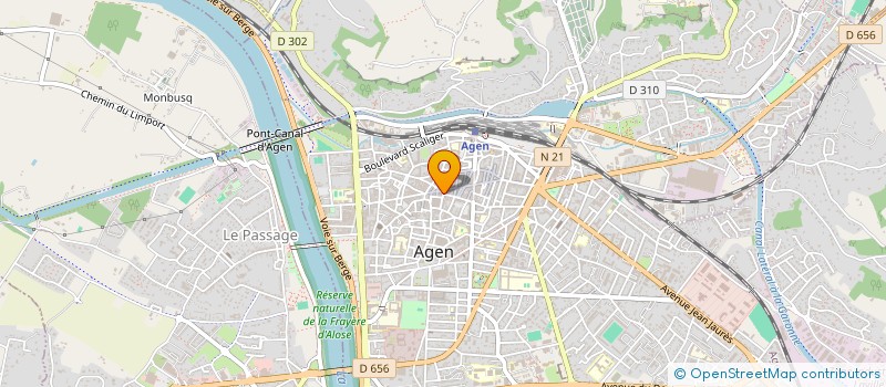 localisation de l'entreprise AG CERTIFICATION DIAGNOSTIC IMMOBILIER à AGEN