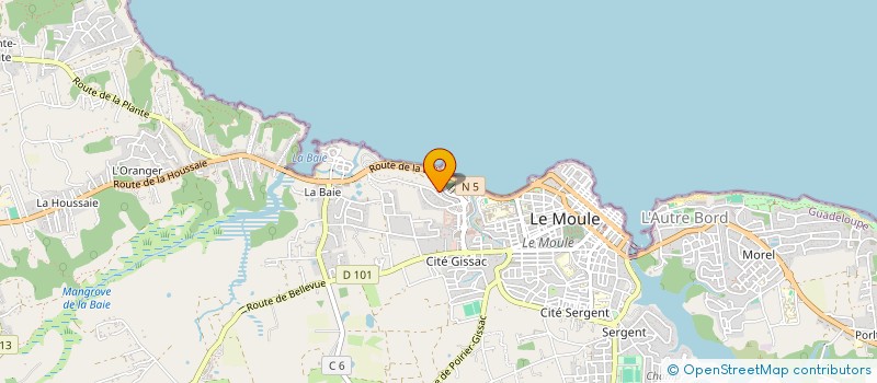 localisation de l'entreprise AG CHIMIE à BAIE-MAHAULT