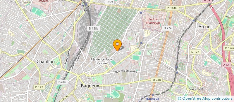 localisation de l'entreprise AG COIFFURE à BAGNEUX