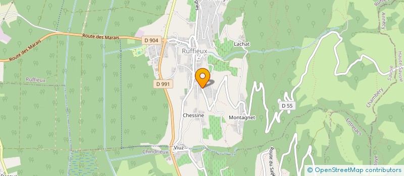 localisation de l'entreprise AG.COM  RUFFIEUX