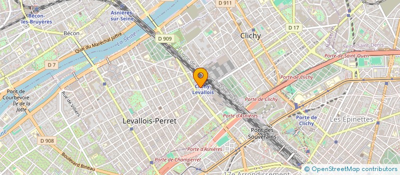 localisation de l'entreprise AG COM INGENIERIE  LEVALLOIS-PERRET