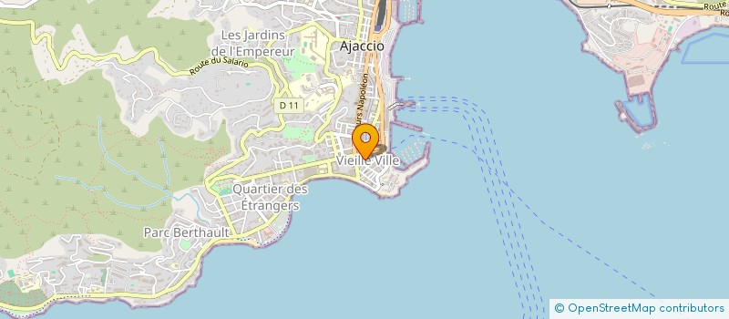 localisation de l'entreprise AG COMMUNICATION à AJACCIO