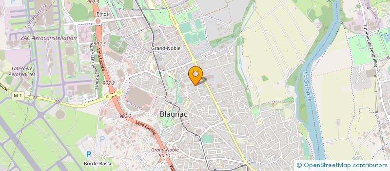 localisation de l'entreprise AG CONCEPT à BLAGNAC