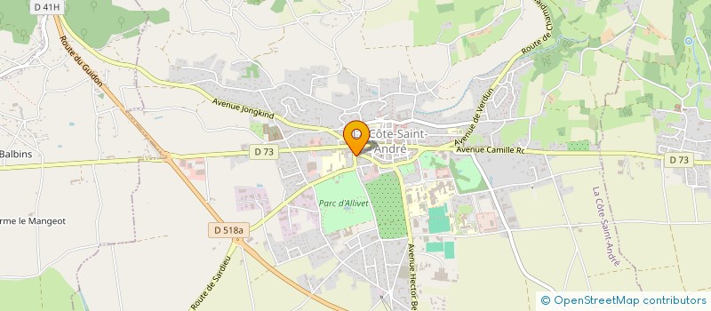 localisation de l'entreprise AG CONDUITE à LA COTE-SAINT-ANDRE