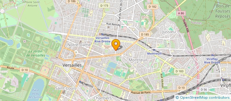 localisation de l'entreprise AG CONSEILS à VERSAILLES