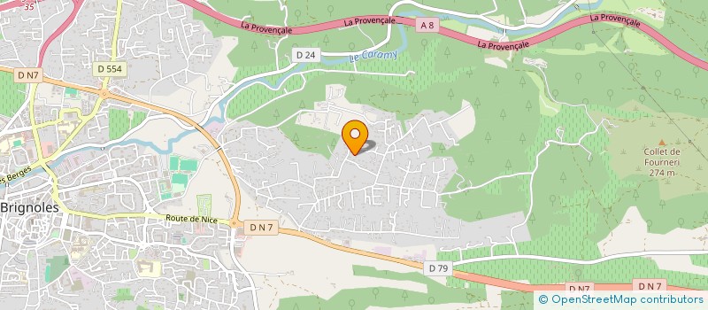 localisation de l'entreprise AG CONSEILS ET EXPERTISES à BRIGNOLES