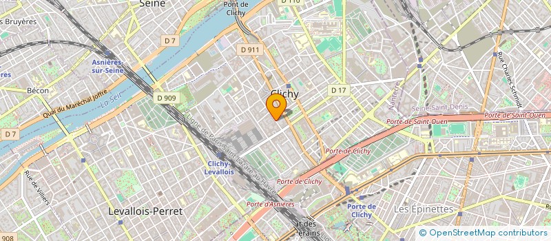localisation de l'entreprise AG CONSULTING à CLICHY