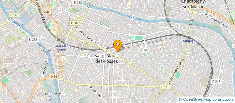 localisation de l'entreprise AG CONSULTING à SAINT-MAUR-DES-FOSSES