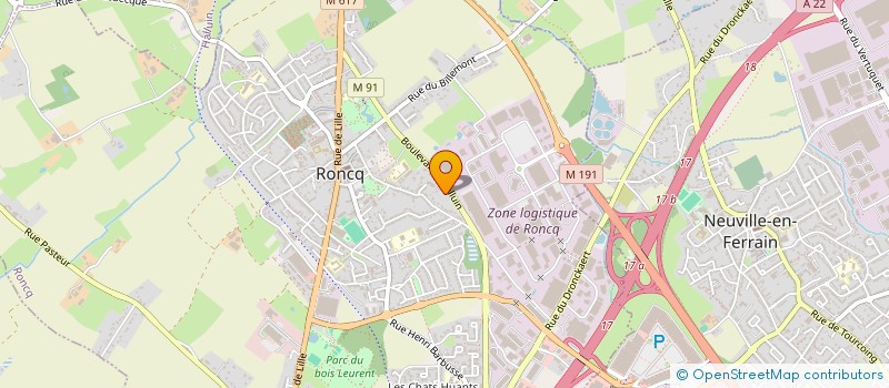 localisation de l'entreprise AG CONSULTING à RONCQ