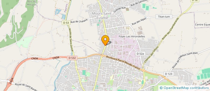 localisation de l'entreprise AG CORP à MOURS-SAINT-EUSEBE