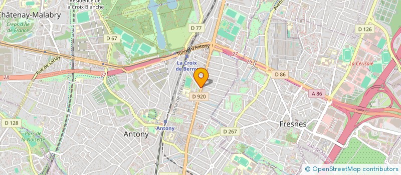 localisation de l'entreprise AG COURTAGE à ANTONY