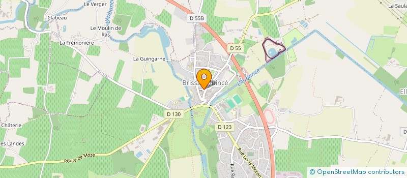 localisation de l'entreprise AG CREATION  BRISSAC LOIRE AUBANCE