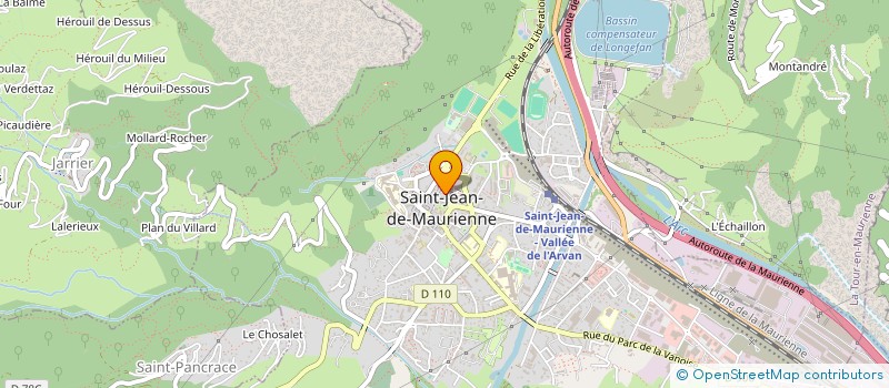 localisation de l'entreprise AG CUISINES ET BAINS à SAINT-JEAN-DE-MAURIENNE