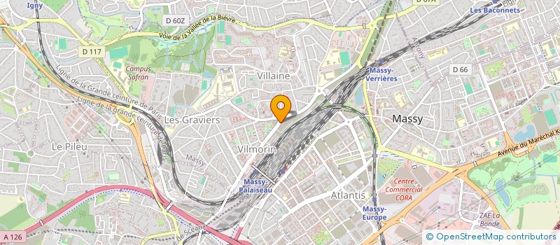 localisation de l'entreprise AG DATA à MASSY