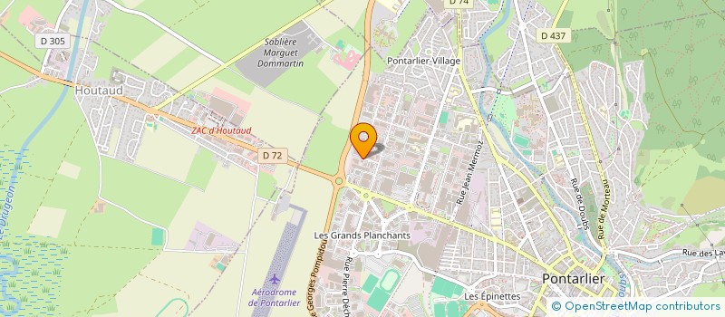 localisation de l'entreprise AG DEBOSSELAGE  PONTARLIER