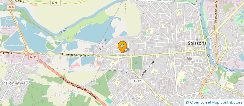 localisation de l'entreprise AG' DECO à SOISSONS