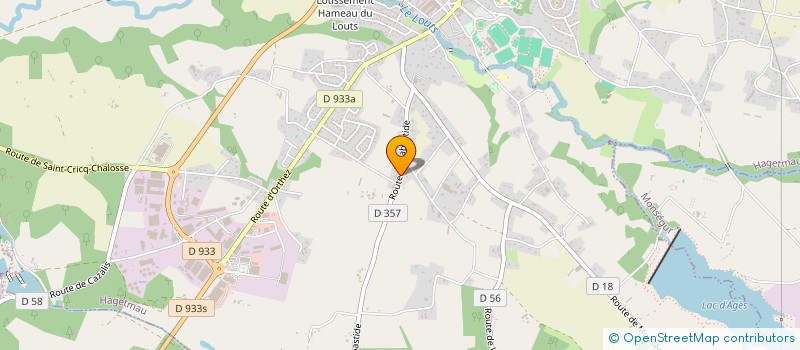 localisation de l'entreprise AG DECO à HAGETMAU