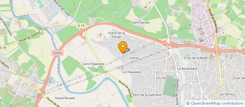 localisation de l'entreprise AG DECORS  BEZIERS