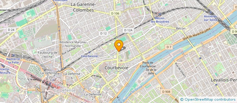 localisation de l'entreprise AG DEVELOPPEMENT à COURBEVOIE