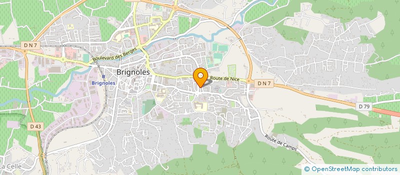 localisation de l'entreprise AG DIFFUSION AUTOMOBILE à BRIGNOLES