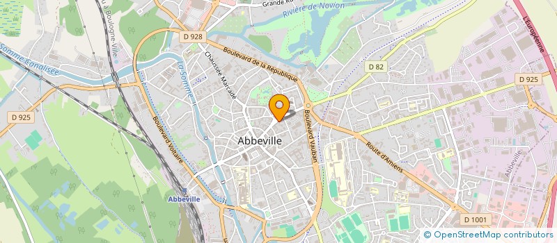 localisation de l'entreprise AG DISTRI à ABBEVILLE