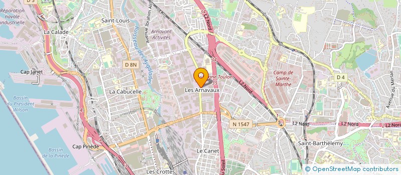 localisation de l'entreprise AG DISTRIBUTION à MARSEILLE
