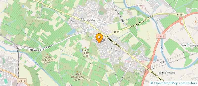 localisation de l'entreprise AG DISTRIBUTION à MARAUSSAN