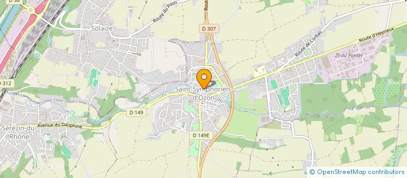 localisation de l'entreprise AG DOMUS CONSEIL  SAINT-SYMPHORIEN-D'OZON