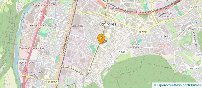 localisation de l'entreprise AG ECDF  ECHIROLLES